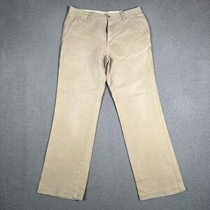 Tori Richard Pants Mens 33x30 Brown Straight Fit Chino Casual Preppy Cotton Logo